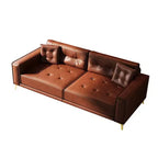 Whisen 92.1 Canapé-lit escamotable King Size, canapé convertible 3 en 1 en similicuir avec 2 oreillers