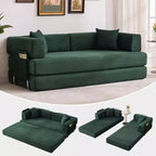 Acekool Divano Letto Convertibile Pieghevole da Terra con Corduroy Confortevole e Design Salvaspazio