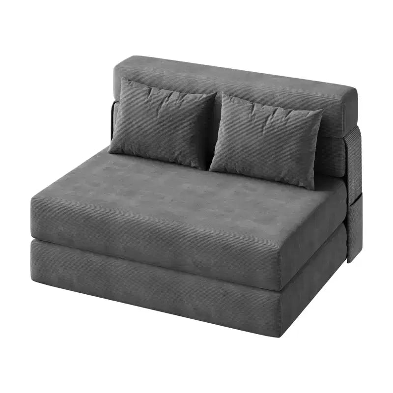 Canapé-lit pliant et fauteuil convertible 4 en 1 COZONY, causeuse convertible de 183/193 cm, chaise longue de sol capitonnée
