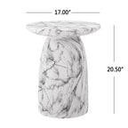 Christopher Knight Home Ulrike Tavolino Laterale Moderno da Patio in Cemento Leggero