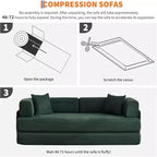 Canapé-lit convertible 5 en 1, couchage en velours côtelé de 198 cm avec cadre robuste, aucun assemblage requis, pour petits espaces et chambres d'amis