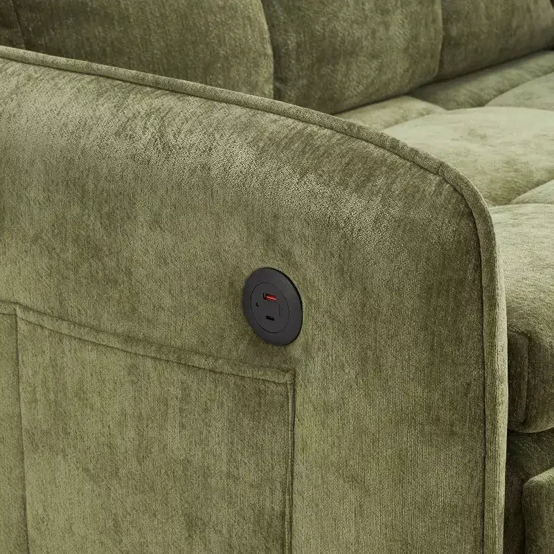 Polibi Sedia Letto Trasformabile 3-in-1 con Ricarica USB e Contenitore Nascosto