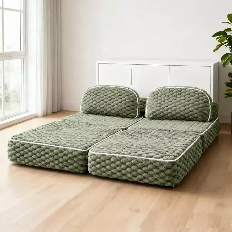 Poltrona Letto Pieghevole Ora Maison - Divano Letto da Pavimento Pieghevole con Cuscino per Gaming e Riposo