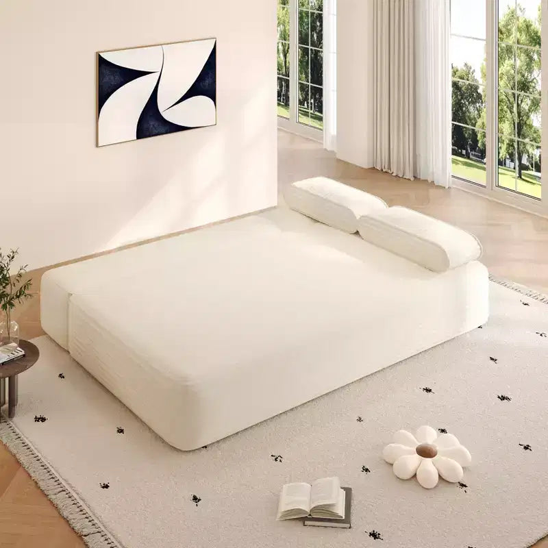 GDFStudio Dubois Divano Convertibile 2-in-1 Moderno in Corduroy da 199,9 cm con 3 Cuscini