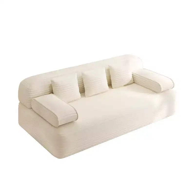 GDFStudio Dubois Divano Convertibile 2-in-1 Moderno in Corduroy da 199,9 cm con 3 Cuscini
