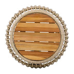 Tavolino da Esterno Blanda in Legno di Acacia e Vimini Stile Rustico Christopher Knight Home