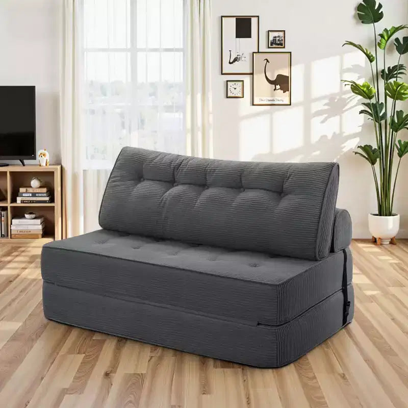 Divano Letto Pieghevole WARMOUNTS con Schienale Regolabile, Divano Letto Trasformabile Matrimoniale per Soggiorno e Ufficio