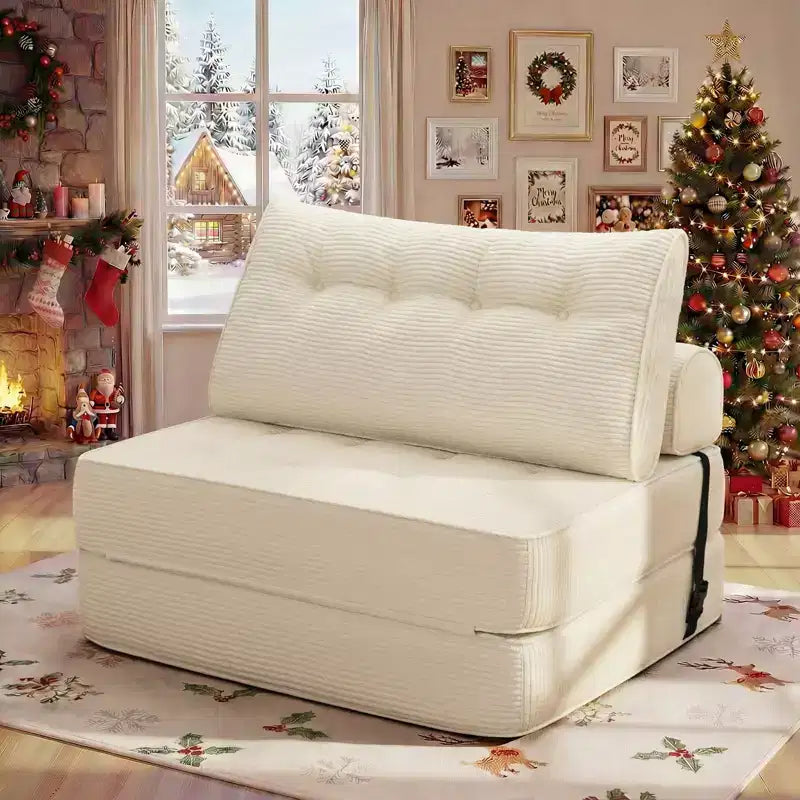 WARMOUNTS Canapé-lit pliable avec dossier réglable, canapé-lit convertible simple pour salon et bureau