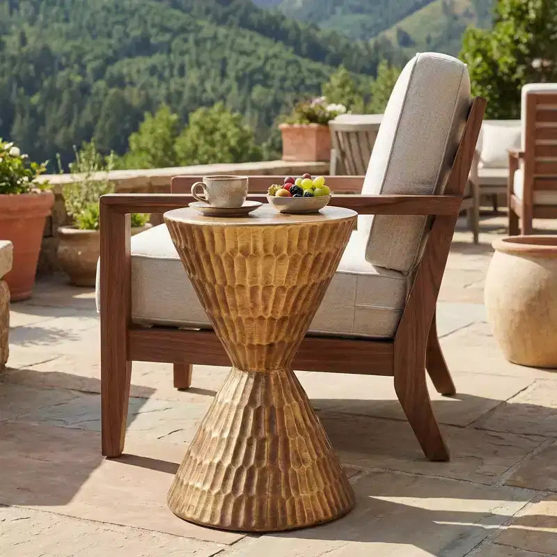 Christopher Knight Home Nisha Modern Patio/Indoor Lightweight Concrete Side Table