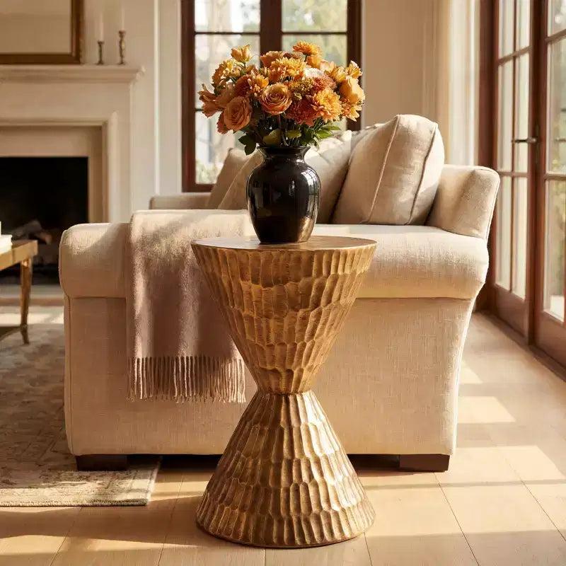 Christopher Knight Home Nisha Table d'appoint moderne en béton léger pour patio/intérieur