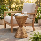 Christopher Knight Home Nisha Table d'appoint moderne en béton léger pour patio/intérieur