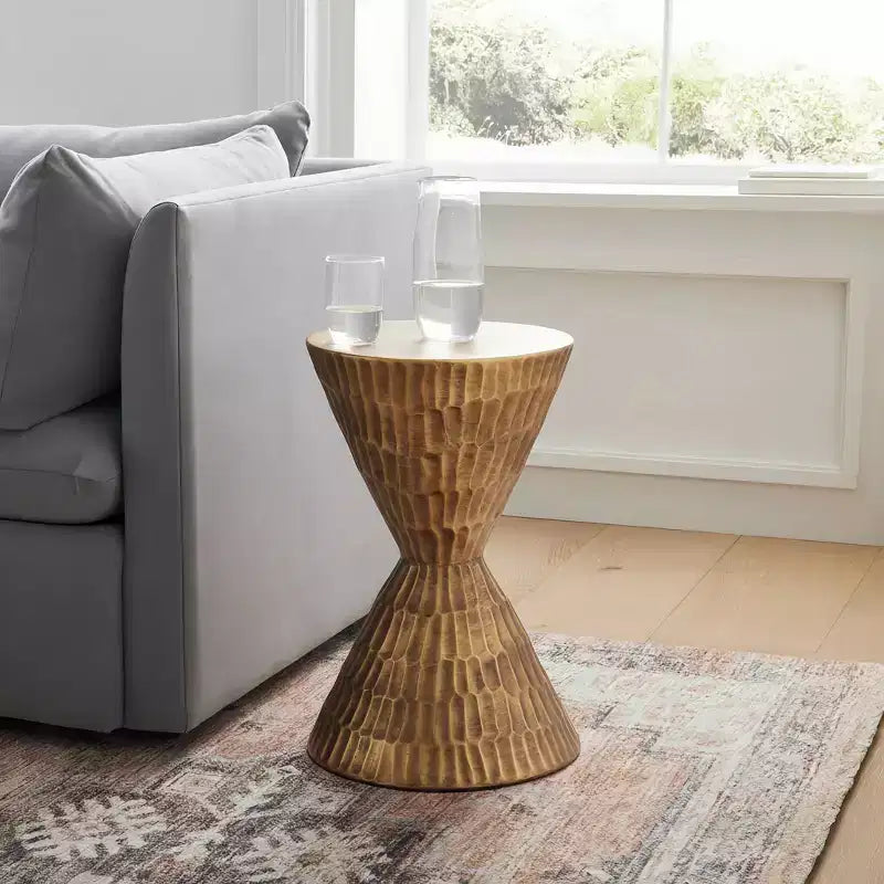 Christopher Knight Home Nisha Table d'appoint moderne en béton léger pour patio/intérieur