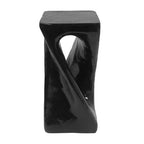 NAYSAYE Table d'appoint d'extérieur torsadée sculpturale, surface décorative pour patio, balcon, bord de piscine, 12,5*12,5*26,8
