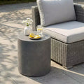 Christopher Knight Home Wilhelmine Contemporary Outdoor Lightweight Concrete Side Table