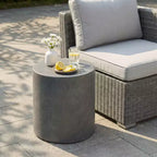 Christopher Knight Home Wilhelmine Contemporary Outdoor Lightweight Concrete Side Table