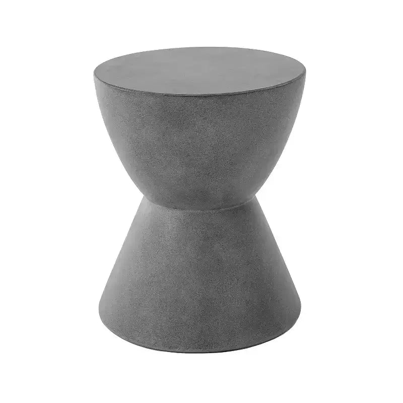 Table d'appoint d'extérieur en béton léger Xnie Christopher Knight Home