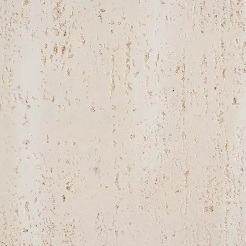 Tavolino Quadrato in Travertino ModernLuxe, Tavolino da Esterno Leggero in MGO con Bordi Arrotondati Sicuri, Beige