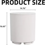 NAYSAYE Tavolino Refrigerante per Esterni - Secchiello Portatile per Ghiaccio, Tavolino da Patio con Contenitore Refrigerato, Porta Bevande per Feste, Picnic, Spiaggia e Piscina