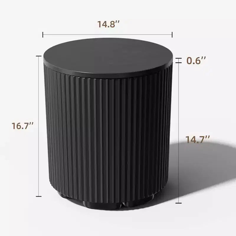 NAYSAYE Tavolino Refrigerante per Esterni - Secchiello Portatile per Ghiaccio, Tavolino da Patio con Contenitore Refrigerato, Porta Bevande per Feste, Picnic, Spiaggia e Piscina