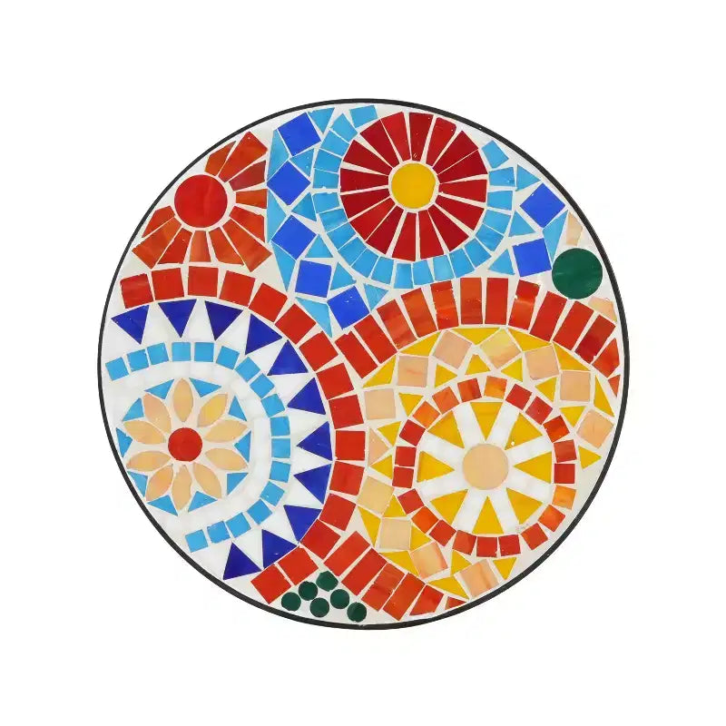 Table d'appoint d'extérieur, colorée+noire