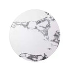 Christopher Knight Home Zain Tavolino da Esterno Rotondo Moderno in Cemento Leggero con Intaglio