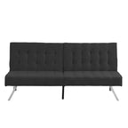 Divano Letto Convertibile in Tessuto FurnitureR, Divano Letto Moderno Regolabile con Cuscino Trapuntato, Divano Letto per Piccoli Spazi in Soggiorno per Ospiti