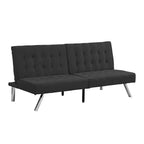 Divano Letto Convertibile in Tessuto FurnitureR, Divano Letto Moderno Regolabile con Cuscino Trapuntato, Divano Letto per Piccoli Spazi in Soggiorno per Ospiti
