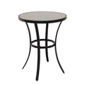 Outdoor Ceramic Iron Round Bar Table/Side Table