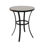 Outdoor Ceramic Iron Round Bar Table/Side Table