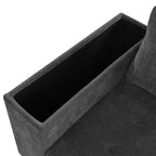 Divano Letto Sezionale Convertibile Whisen con Contenitore, Divano Estraibile con Contenitore Nascosto - Grigio