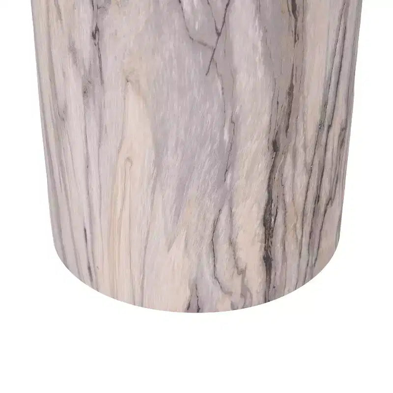 Christopher Knight Home Fiora Table d'appoint sculpturale en béton léger à motif marbre moderne pour terrasse