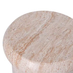 Christopher Knight Home Fiora Table d'appoint sculpturale en béton léger à motif marbre moderne pour terrasse