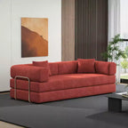 Divano letto componibile MooxvMoo 79, divano letto a pavimento Pudding, divano letto a compressione per soggiorno, camera da letto, arancione