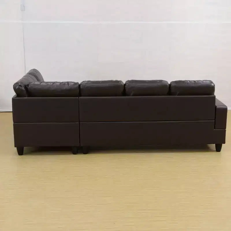 Eleva il Tuo Spazio con il Nostro Lussuoso Divano Marrone in Semi-PU Che Combina Comfort, Stile e Innovazione