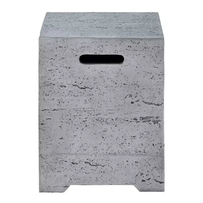 Table de recouvrement pour réservoir de propane extérieur GDFStudio Sam 15,75 avec poignées latérales et rainure inférieure