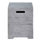 Table de recouvrement pour réservoir de propane extérieur GDFStudio Sam 15,75 avec poignées latérales et rainure inférieure