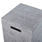 Table de recouvrement pour réservoir de propane extérieur GDFStudio Sam 15,75 avec poignées latérales et rainure inférieure