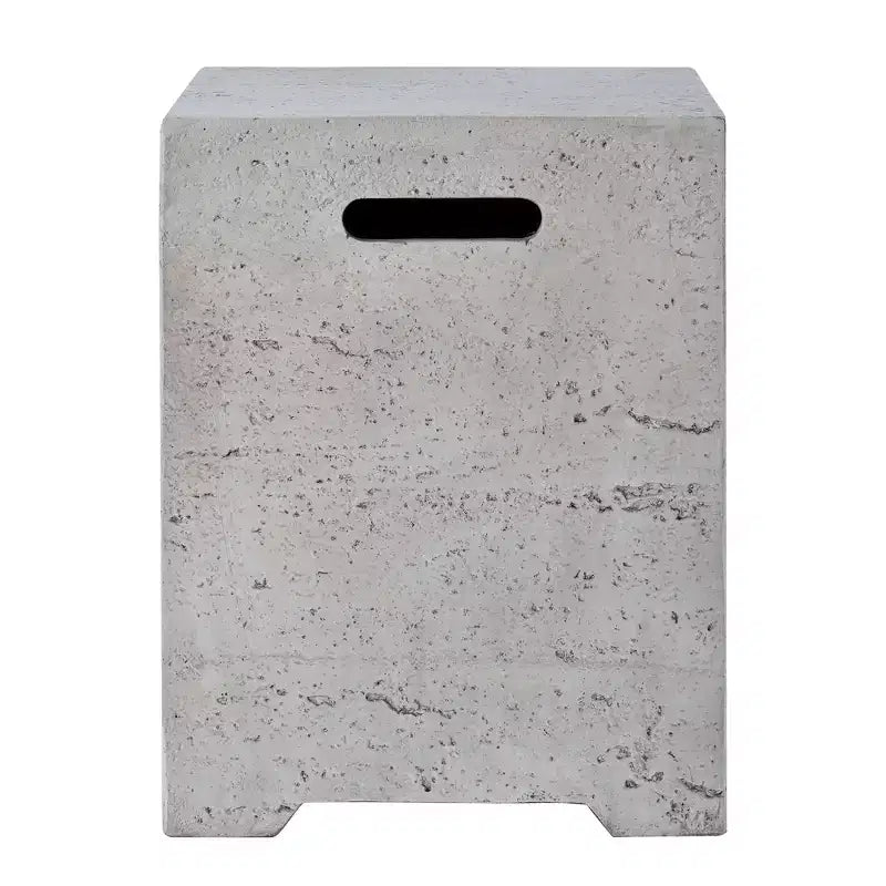 Table de recouvrement pour réservoir de propane extérieur GDFStudio Sam 15,75 avec poignées latérales et rainure inférieure