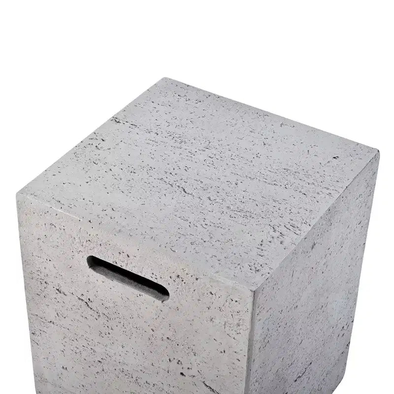 Table de recouvrement pour réservoir de propane extérieur GDFStudio Sam 15,75 avec poignées latérales et rainure inférieure