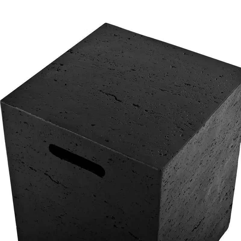Table de recouvrement pour réservoir de propane extérieur GDFStudio Sam 15,75 avec poignées latérales et rainure inférieure