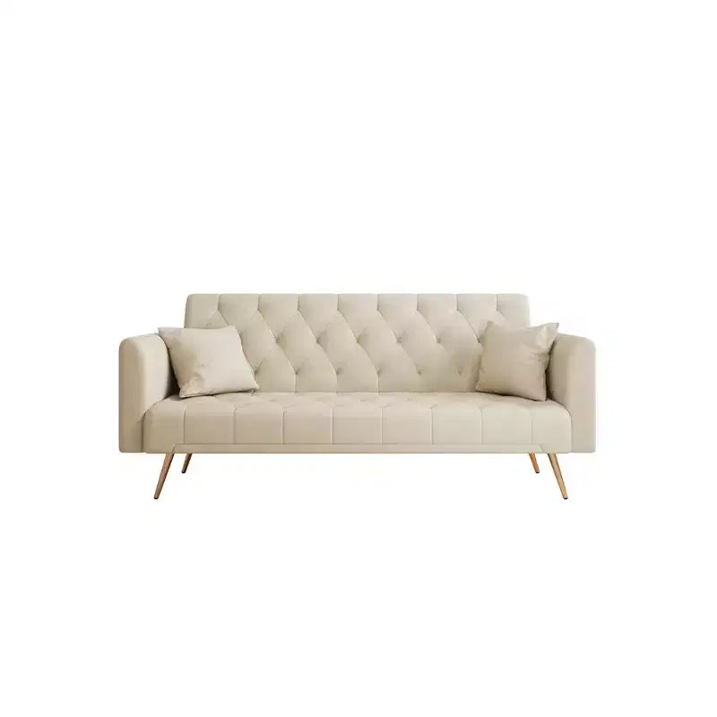 Canapé Loveseat Convertible 71", Canapé-lit en Velours pour Salon, Chambre, Bureau - ModernLuxe
