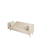 Canapé Loveseat Convertible 71", Canapé-lit en Velours pour Salon, Chambre, Bureau - ModernLuxe
