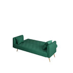 Canapé Loveseat Convertible 71", Canapé-lit en Velours pour Salon, Chambre, Bureau - ModernLuxe
