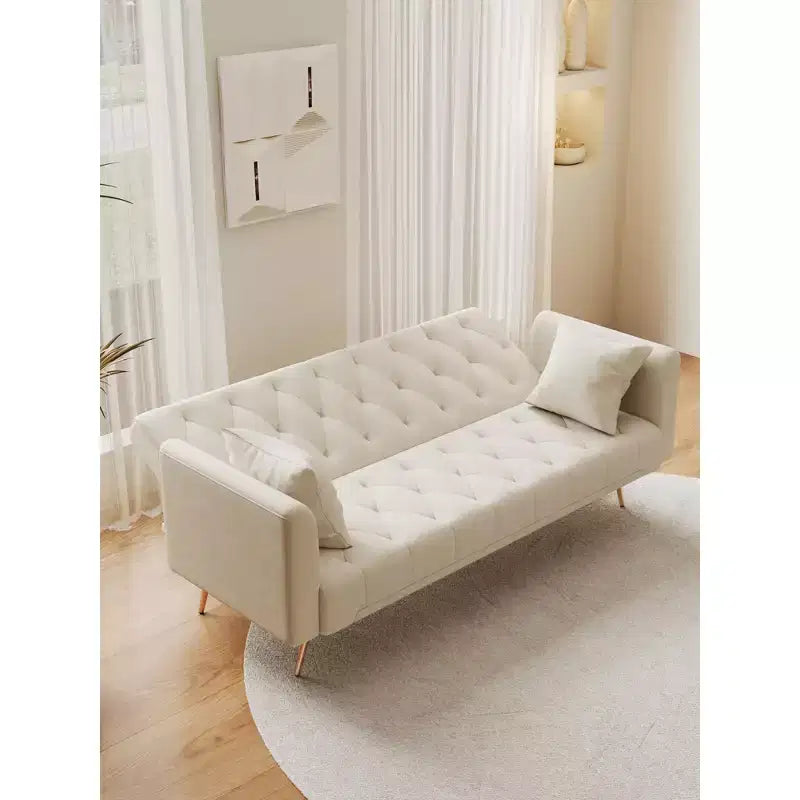 Canapé Loveseat Convertible 71", Canapé-lit en Velours pour Salon, Chambre, Bureau - ModernLuxe