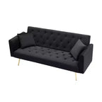 Canapé Loveseat Convertible 71", Canapé-lit en Velours pour Salon, Chambre, Bureau - ModernLuxe