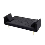 Canapé Loveseat Convertible 71", Canapé-lit en Velours pour Salon, Chambre, Bureau - ModernLuxe