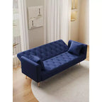 Canapé Loveseat Convertible 71", Canapé-lit en Velours pour Salon, Chambre, Bureau - ModernLuxe