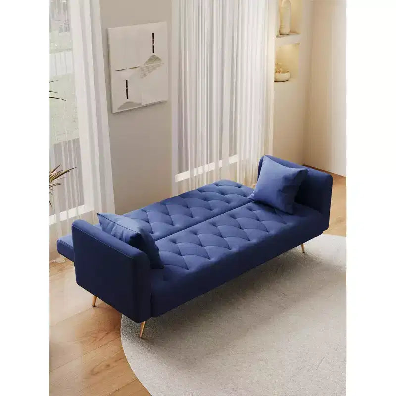 Canapé Loveseat Convertible 71", Canapé-lit en Velours pour Salon, Chambre, Bureau - ModernLuxe