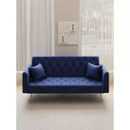Canapé Loveseat Convertible 71", Canapé-lit en Velours pour Salon, Chambre, Bureau - ModernLuxe