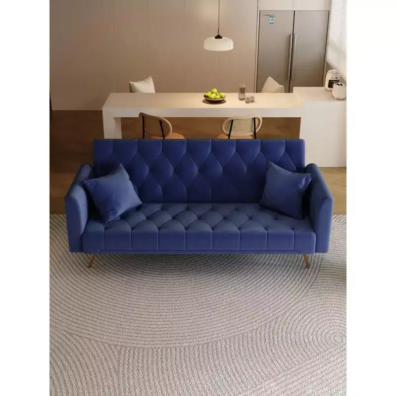 Canapé Loveseat Convertible 71", Canapé-lit en Velours pour Salon, Chambre, Bureau - ModernLuxe